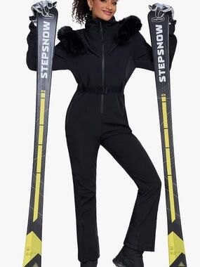 NEW YEEFINE Women's Ski Suit One Piece Snowsuit Jumpsuit Snow Outfits